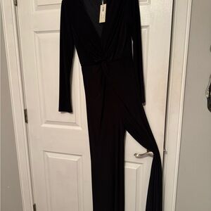 Ramy Brook Black Long Sleeve Jumpsuit